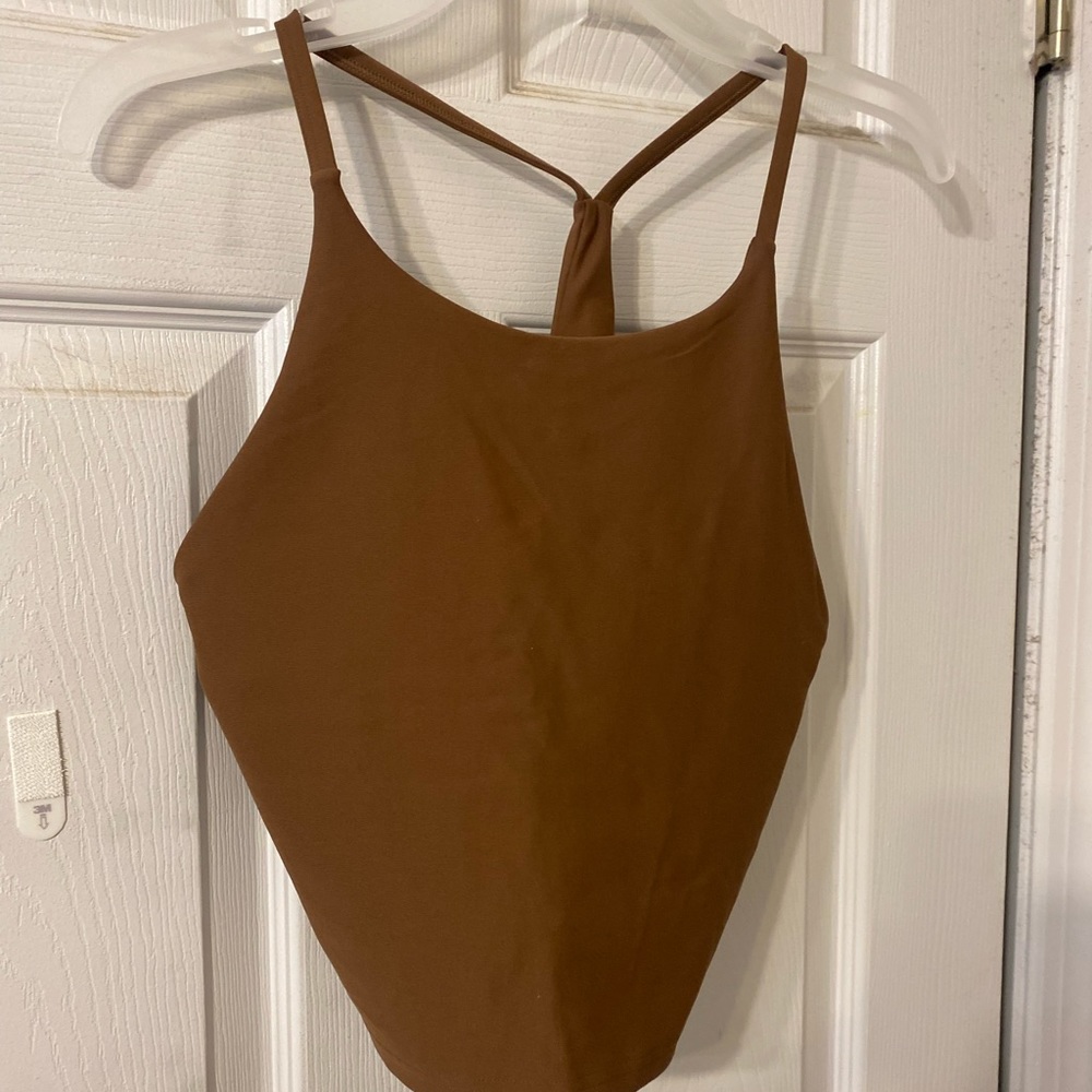Old Navy Brown Cropped Tank // Condition: very good